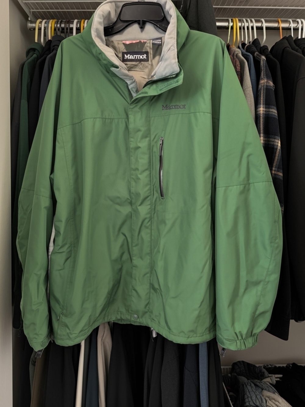 Marmot Men's Moss Green Waterproof Rain Jacket SIZE XXL